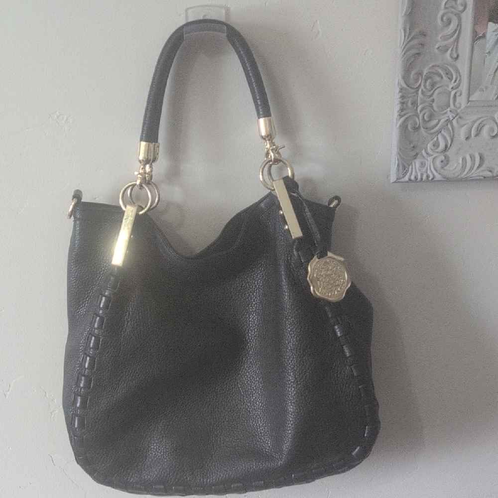 Elegant Black Leather Women's Bag